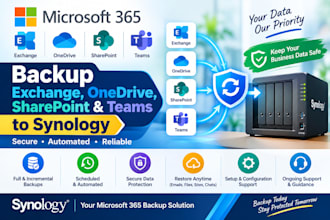 configure microsoft 365 backup to synology nas