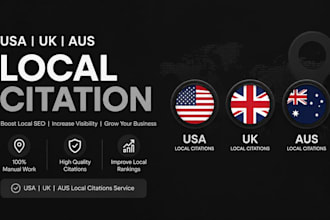 build USA UK australia local citations for your business SEO