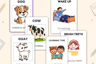 create custom kids worksheets, flashcards and printables