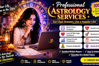 provide a detailed vedic astrology birth chart reading