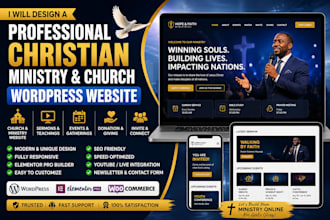 design a professional christian church wordpress website