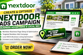 create optimize nextdoor ads campaign business advertising listing for local seo
