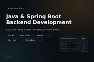 build a scalable backend api with java spring boot and kafka