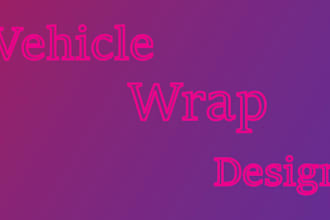 do a creative vehicle wrap for your van, car, sports car vehicle graphic