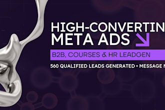 scale b2b, edtech and HR lead generation with meta ads