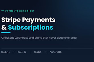 integrate stripe payments and subscriptions into your web app