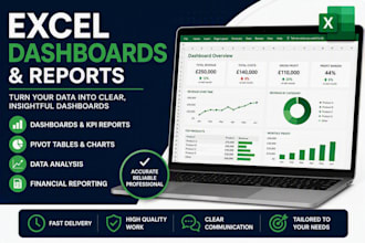 create excel dashboards and reports