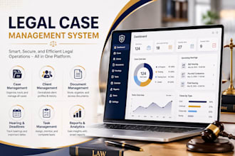 develop a custom legal case management system for law firms