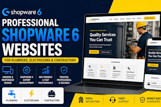 design shopware 6 websites for plumbers, electricians and contractors