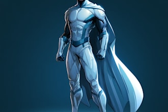 superhero character for comics