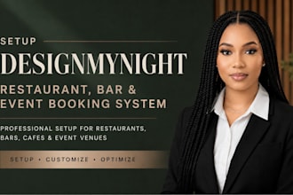 setup designmynight restaurant bar, lounge, nightclub and event booking