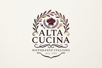 design an elegant italian restaurant logo