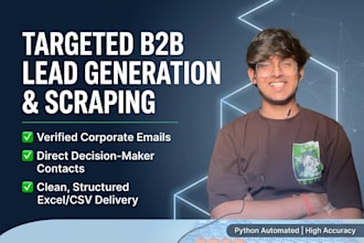 build automated web scrapers for lead generation