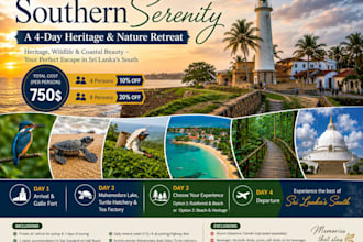 create custom sri lanka travel itinerary  as a licensed guide