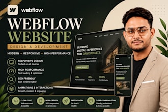 build a saas webflow website as a webflow developer