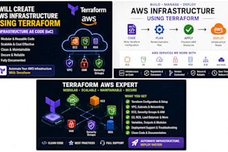 create AWS infrastructure using terraform