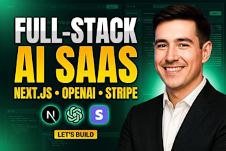 build a full stack ai saas app using nextjs, openai, and stripe
