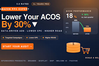 setup and manage amazon PPC campaigns to lower acos