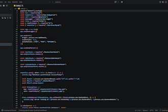 create a scalable node js backend API for your project