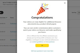 set up your amazon influencer account and get it approved for onsite program