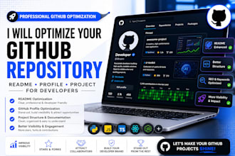 optimize your github repository readme, profile, and project for developers