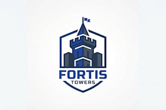 design a strong tower logo for your brand