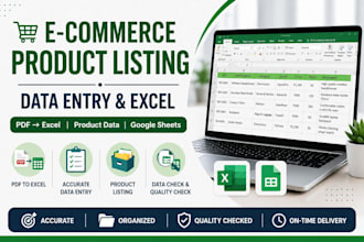 do accurate e commerce product listing and data entry