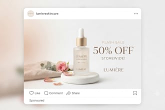 design aesthetic product post for instagram and facebook