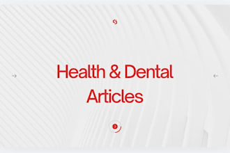 write SEO friendly arabic health and dental articles