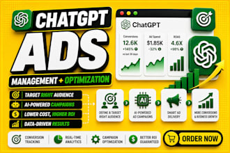 setup and manage chatgpt openai ads campaign to get high quality leads and sales