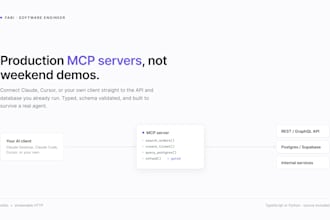 build a production mcp server connecting claude to your API or database