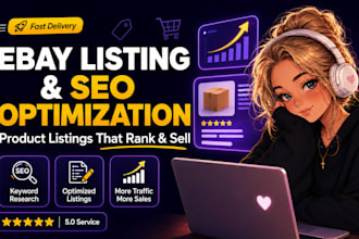 do ebay listing, ebay seo listing, ebay product listing, lister