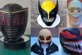 3d print and paint your custom cosplay helmet mask stl model props for cosplay
