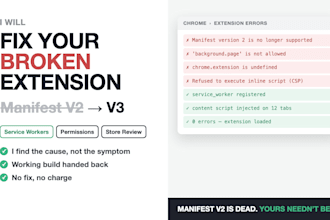 fix your broken chrome extension and migrate to manifest v3