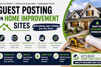 provide  guest posts on home improvement site