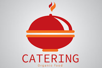 do food service wedding catering logo design