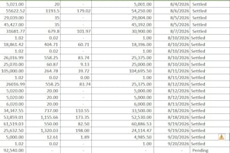 do financial reconciliation,excel automation