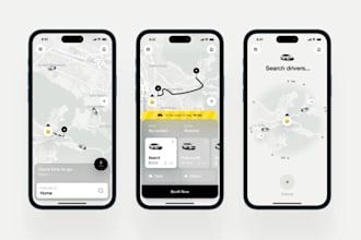 develop taxi booking ride hailing app android ios