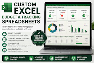create custom excel budget and tracking spreadsheets