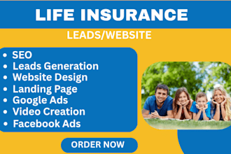 generate insurance leads life insurance health insurance lead insurance website
