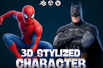 stylized 3d game character and environment artist for unity, unreal, mobile game
