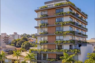 3d luxury apartment render, exterior commercial building, cgi realistic modeling