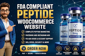 setup or fix compliant peptide ads marketing tiktok ads facebook peptide ads