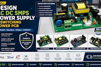 design ac dc smps power supply and switching power pcb