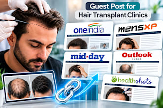 build high quality backlinks for hair transplant clinics