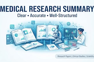 summarize medical research papers and scientific articles