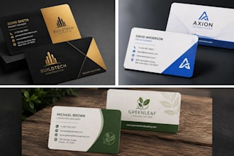 design a professional modern business card