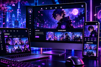 design a custom webador anime website and customize your website
