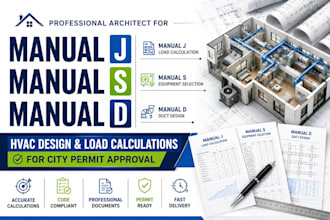 design manual s, manual j, manual d, for city permit approval