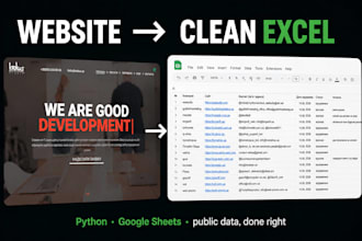 collect and organize website data into google sheets